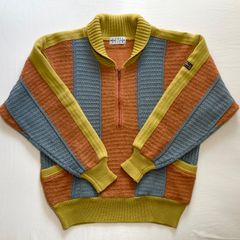 half zip collared sweater