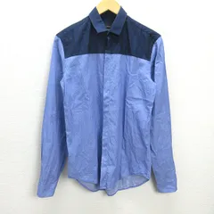 G■ザラ/ZARA MAN  BlackTAG  SLIMFIT 長袖シャツ【M】紺青/men's/115【中古】■