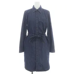 ローレンラルフローレン LAUREN RALPH LAUREN デニムシャツワンピース ロング 長袖 XXS 紺 ネイビー /DO ■OSのサムネイル