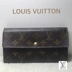 LOUIS VUITTON ルイヴィトン　モノグラム　ポシェット　ポルト　モネ　クレディ　二つ折り　長財布　カード入れ6個