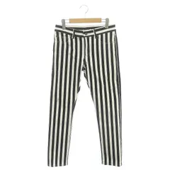 サンローラン パリ SAINT LAURENT PARIS ストライプ柄パンツ スキニーパンツ スリム 29 白 黒 ホワイト ブラック /DF ■OSのサムネイル