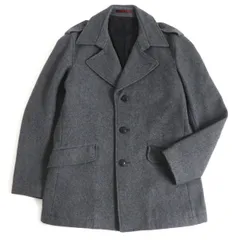 美品□PS Paul Smith ポールスミス 無地 イカリボタン エポレット付き シングル ピーコート/ウールジャケット グレー L2 正規品 メンズ　t13-st30313-68のサムネイル