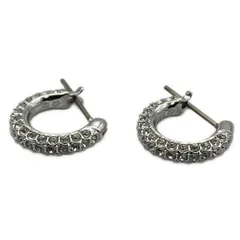 SWAROVSKI(スワロフスキー) ピアス美品  - シルバー×クリア