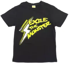【中古】衣類 EXILE Tシャツ イナズマシリーズ ブラック XSサイズ 「EXILE LIVE TOUR 2009 “THE MONSTER”」