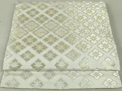 平和屋着物●西陣　川島織物　六通柄　本袋帯　花菱文　金銀糸　正絹　逸品　DAAT0442ob