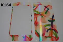 iPhone5 5S 5C SE 初代 4インチ 銀ラメ 表裏セット 9H 0.26mm 強化ガラス 液晶保護フィルム 2.5D K164