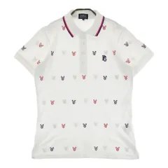 サイズ：4 PEARLY GATES パーリーゲイツ  半袖ポロシャツ 総柄 ホワイト系 [240101495882] ゴルフウェア メンズ ストスト