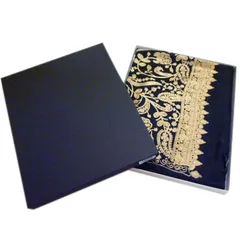 ショール 大判サイズ カシミール 刺繍ストール（黒地にベージュ） 着物 和装小物 和風 和装 洋装兼用