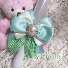 💚緑担当💚みどり担当💚 なにわ好きさん ペンラリボン