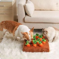 ノーズワーク　犬　おもちゃ　にんじん12本　知育玩具　マット