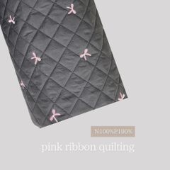 pink ribbon quilting リボンキルティング　韓国生地