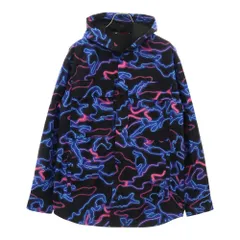VALENTINO (ヴァレンチノ) NEON CAMOU PRINT NYLON OVERSHIRT リバーシブル オーバーシャツジャケット ブラック XV3CJE2680Sのサムネイル