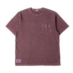 新品同様 WTAPS ダブルタップス Tシャツ サイズ:M オーバーダイ加工 ポケット クルーネック 半袖Tシャツ BLANK SS 05 / TEE パープル トップス カットソー【メンズ】