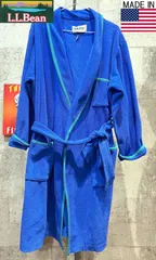80'S-90'S USA製 エルエルビーン フリース ガウン 大きめ S メンズ L.L.Bean LLビーン 米国製 ローブ