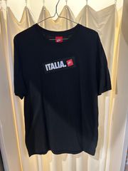 NIKE ナイキ ITALIA. イタリア プリントT Tシャツ 半袖 ブラック サイズXL A-461
