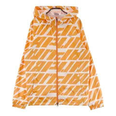 サイズ：L PUMA GOLF プーマゴルフ  フード付 長袖ジップジャケット 総柄 オレンジ系 [240101471039] ゴルフウェア メンズ ストスト