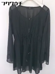 ◇ VICKY ビッキー ウエストゴム リボン 長袖 ミニ ワンピース サイズ2 ブラック レディース  【中古】 【1112170000199】のサムネイル