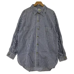 Ungrid アングリッド ストライプ オーバーサイズ長袖シャツ sizeF/ブルー×ホワイト