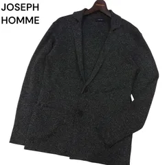 美品　JOSEPH HOMME ニットカーディガン　ショールカラー　厚手　青48 カーディガン メンズ ニット ニットカーディガン ショールカラー