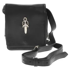CHROME HEARTS (クロムハーツ) MILO マイロ ラージダガーメールショルダーバッグ レザーバッグ ブラックのサムネイル