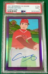 25Siri 大谷翔平 topps Project 70 Auto purple Foil #14/25