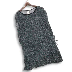 pas de calais パドカレ 春夏★ 花柄 フラワー 総柄 ノースリーブ ワンピース チュニック Sz.F レディースのサムネイル