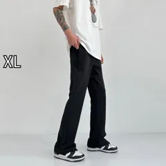 [XL]秋冬 コーデ メンズ  服 シンプル ファッション オシャレ 大人 かっこいい 大きいサイズ ストリート 紳士服 フレア スーツ パンツ ストリート ストレート カジュアル 薄手 ハイエンド ドレープ
