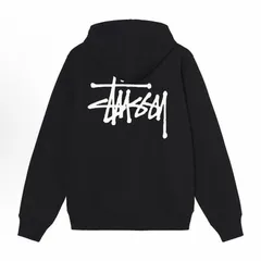 新品未使用 Stussy Basic フーディ ベーシックモデルロゴ付きプルオーバーフーディ アメリカンレトロスウェット 男女兼用