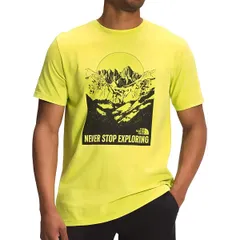ノースフェイス Tシャツ The North Face NATURAL WONDERS SS TEE ノースフェイス Tシャツ メンズ フロントプリント ショートスリーブ グラフィック プリント 半袖Tシャツ 海外限定 SULPHUR SPRING GREEN
