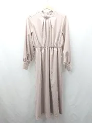 ◇ ⊂ Every very nice claup 長袖 ロング ワンピース サイズF ピンク系 レディース E  【1504240030050】