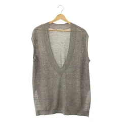 IENA / イエナ | 2023AW | 片畦Vネックベスト | F | グレー | レディース