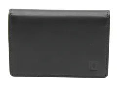 ランバン LANVIN カードケース レザー ブラック 黒 ロゴ マチ付き