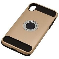 【新品未使用】iPhone XR   リング付ケース　スマホケース　ゴールド