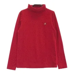 サイズ：38 ADABAT アダバット  ハイネック長袖Tシャツ レオパード柄 レッド系 [240101218215]# ゴルフウェア レディース ストスト