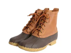 【お得なクーポン配布中!】 USA製 エルエルビーン 6ホール ビーン ブーツ レディース 26cm / LLBEAN レースアップ 8インチ LLビーン 2トーン アウトドア レインブーツ