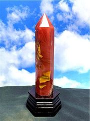 約:201mm 超綺麗赤水晶六角柱B86U2/56U03A