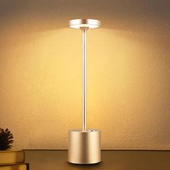【在庫処分】- テーブルランプ 室内外で使えるエレガントな間接照明(ゴールド) LED 高級コードレス Bexcel