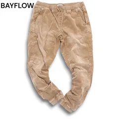 BAYFLOW ベイフロー 秋冬 コーデュロイ★ ストレッチ イージー テーパード ジョガー パンツ Sz.3 メンズ