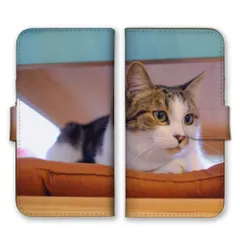 OPPO Reno5 A ケース 手帳型 オッポリノ5A スマホケース 携帯ケース 猫 ネコ ねこ 三毛猫 みけねこ ハチワレ トラネコ 写真 可愛い かわいい ペット あにまる カラー03