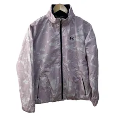 UNDER ARMOUR(アンダーアーマー) ブルゾン サイズM レディース - ライトグレー 長袖/フード収納可/迷彩柄/秋/冬