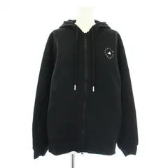 アディダス バイ ステラマッカートニー adidas by Stella McCartney ジップアップパーカー フーディー ロゴ プリント M 黒 ブラック HR2200 /KUのサムネイル