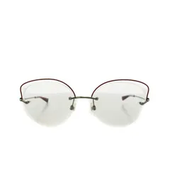 ヴァレンティノ ヴァレンチノ  VALENTINO 眼鏡 度入り ハーフリム 金属フレーム 53□17 140 赤 レッド シルバー クリア VA1015 3012 /YTのサムネイル