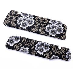 【金華山仮眠カーテン　トラック用】ローレル風バラ柄モケット生地（ブラック） 金華山センターカーテン ハイルーフ用】リーズナブルなローレル