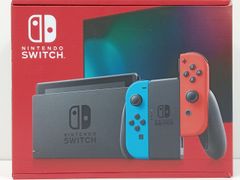 Nintendo Switch ニンテンドースイッチ 新型 HAD-S-KABAH ネオンレッド ネオンブルー 開封済み 未使用 [M-4087]