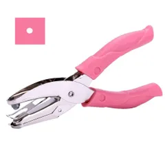 【数量限定】ピアス台紙用 ペーパーパンチ 手持ち シングル/穴あけパンチ 金属ペーパーパンチ ハンドメイド 丸穴 事務用品 1.5mm/3mm DIY用具 1穴 携帯便利 穴あけパンチ (3mm) サムコス