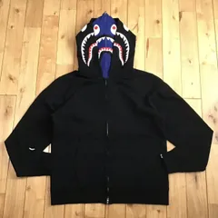 a bathing ape パーカー　発光　シャーク　ダブルジップ　レア　迷彩カラーグレー