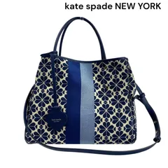 美品 ケイトスペード kate spade スペード フラワー トットバッグ ショルダー 2way レディース 5D370