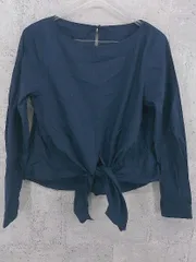 ◇ LIMITLESS LUXURY リミットレス ラグジュアリー 長袖 ブラウス カットソー サイズF ネイビー レディース 【中古】 【1002800934737】