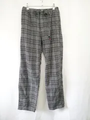 ◇ ⊇ GRAMICCI グラミチ チェック柄 ウール混 パンツ サイズM グレー ブラック系 メンズ E  【1507230006226】