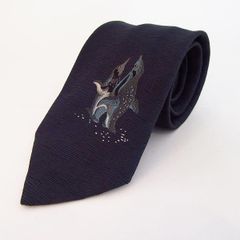 新品❤️ Dominique France ネクタイ 帆船柄 ネイビー フランス製